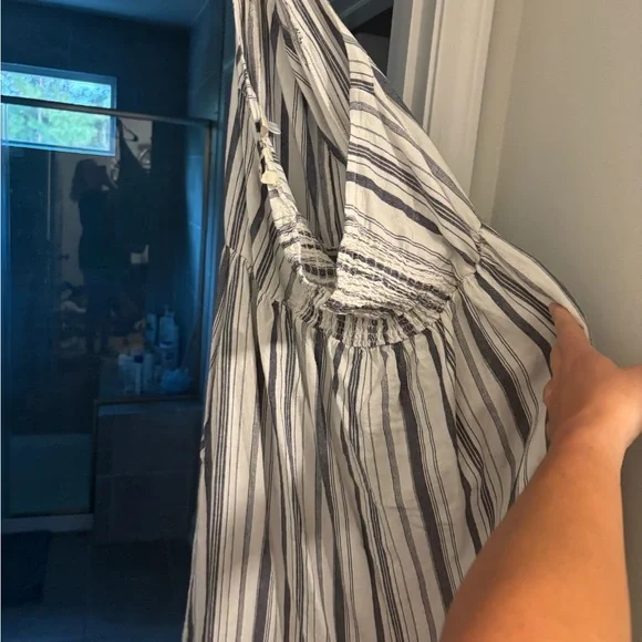 Roxy Navy and White Striped Dress - Picture 2 of 3